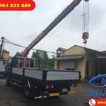 Xe tải 7 Tấn Hyundai HD700 Đồng Vàng gắn cẩu 3 Tấn 4 Khúc UNIC URV344